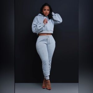 Gray Women's Jogger Set